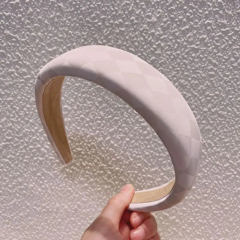 Helen - Plaid Satin Headband